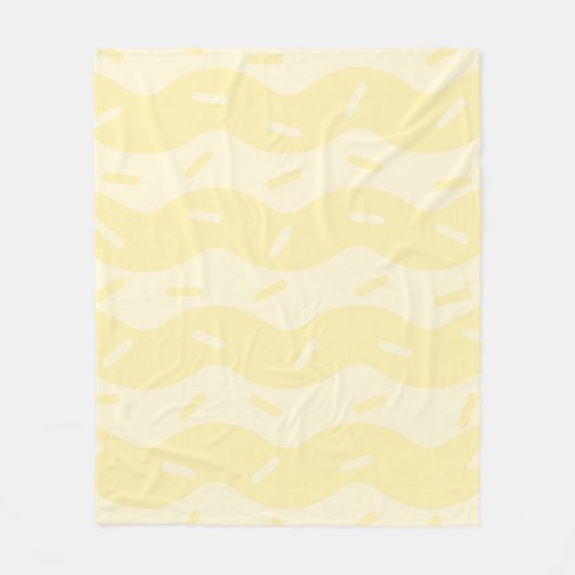 Couverture polaire crème glacée vanille fondue (Devant)