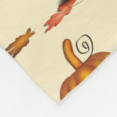 Couverture Polaire Crème moderne | Thanksgiving | CITROUILLE (Coin)