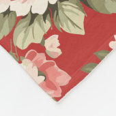 Couverture Polaire Crème pastel rose rouge (Coin)