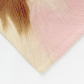 Couverture Polaire Crème rose pâle blanc Brown (Coin)