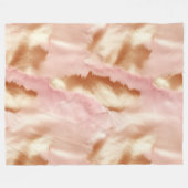 Couverture Polaire Crème rose Tan Southwest Cowgirl Cowhide (Devant (Horizontal))