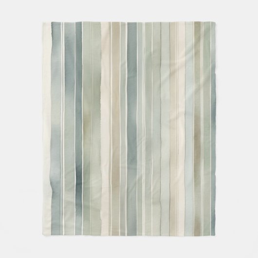 Couverture Polaire Crème turquoise bleue Sage vert Distressed (Devant)