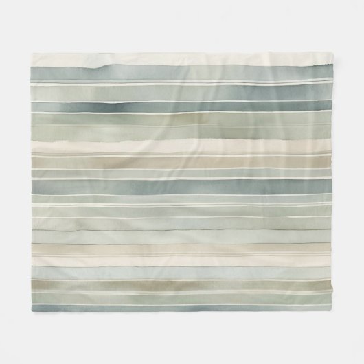 Couverture Polaire Crème turquoise bleue Sage vert Distressed (Devant (Horizontal))