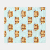 Couverture Polaire Crêpes avec sirop d'érable et Motif Polkadot (Devant (Horizontal))