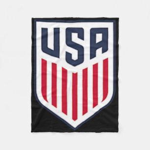 Couverture Polaire Crest avant arrière Usa Soccer Gris Usmnt Officiel