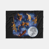 Couverture Polaire Crested Gecko Moon Retro Reptile Mom Dad Breeder L (Devant (Horizontal))