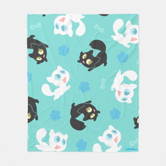 Couverture Polaire Créu & Petita Cuddle Blanket (aqua) (Devant)