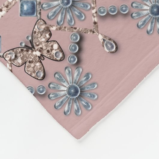 Couverture Polaire cristaux de perles de bijoux sans Seamless parties (Coin)