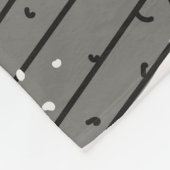 Couverture Polaire Cristaux, Lune, Étoiles, Design Chevauché. (Coin)