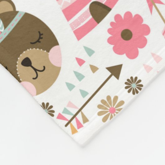 Couverture Polaire Critère de forêt mignonne (Coin)