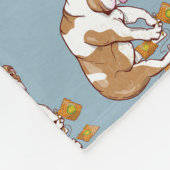 Couverture Polaire Crochet de Bulldog anglais (Coin)