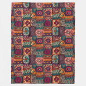 Couverture Polaire Crochet de sauce à fleurs (Devant)