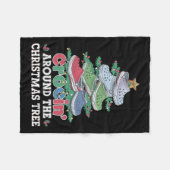 Couverture Polaire Crockin' Autour De L'Arbre De Noël Croquant Autour (Devant (Horizontal))