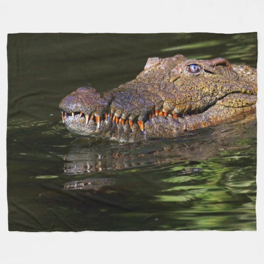 Couverture Polaire Crocodile (Devant (Horizontal))