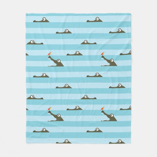 Couverture Polaire Crocodile (Devant)