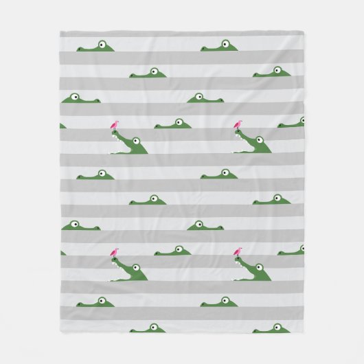 Couverture Polaire Crocodile (Devant)
