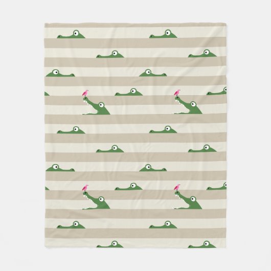 Couverture Polaire Crocodile (Devant)