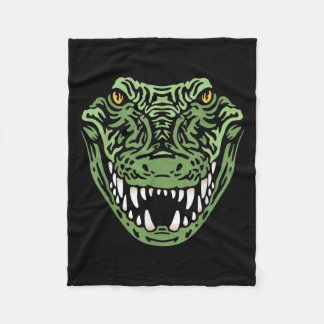 Couverture Polaire Crocodile Alligator Face Crocodiles Gator 