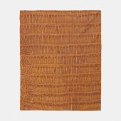 Couverture Polaire Crocodile alligator reptile texture cuir fermer  (Devant)