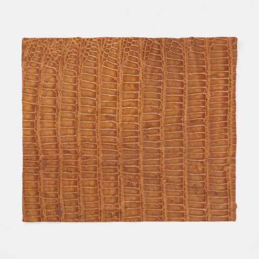 Couverture Polaire Crocodile alligator reptile texture cuir fermer  (Devant (Horizontal))