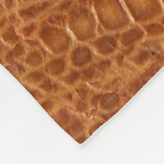 Couverture Polaire Crocodile alligator reptile texture cuir fermer  (Coin)