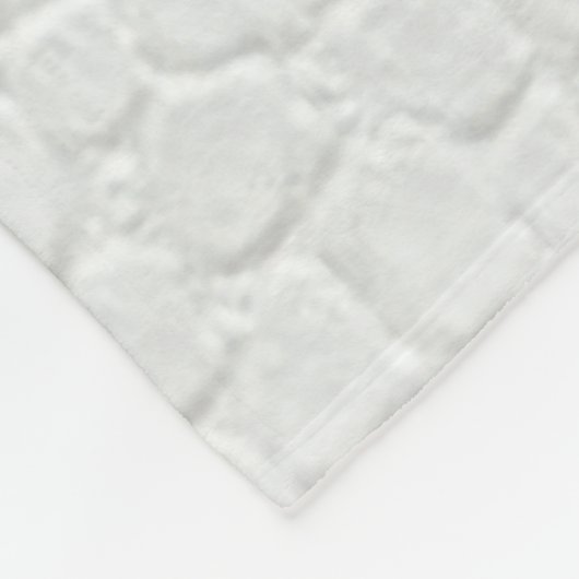 Couverture Polaire Crocodile blanc - Impression (Coin)