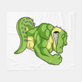 Couverture Polaire Crocodile comme Bodybuilder & grands Muscles (Devant (Horizontal))