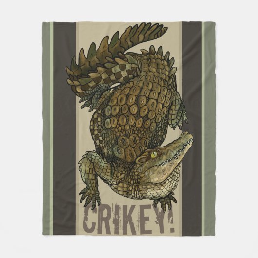 Couverture Polaire Crocodile Crikey ! (Devant)