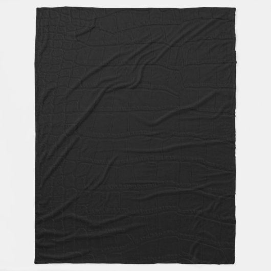 Couverture Polaire Crocodile noir - Impression (Devant)