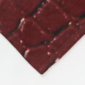Couverture Polaire Crocodile Rouge Peau à imprimer Vernis (Coin)