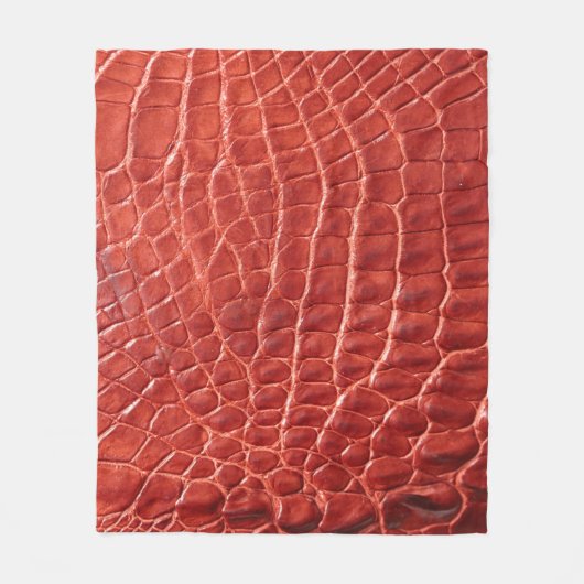 Couverture Polaire Crocodile texture cuir (Devant)