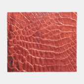 Couverture Polaire Crocodile texture cuir (Devant (Horizontal))