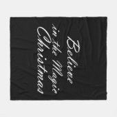 Couverture Polaire Croire à la magie de Noël (Devant (Horizontal))