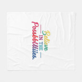 Couverture Polaire Croire aux possibilités (Devant (Horizontal))