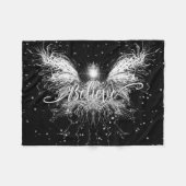 Couverture Polaire Croire Fairy Starlight Imaginaire noir (Devant (Horizontal))