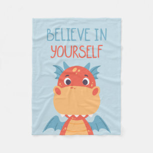 Couverture Polaire Crois En Toi-Même Dragon