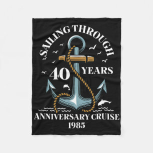 Couverture Polaire Croisière d'anniversaire de mariage de 40 ans