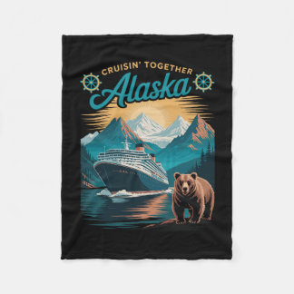 Couverture Polaire Croisière ensemble en Alaska, famille et amis asso