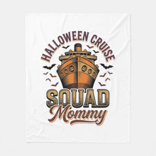 Couverture Polaire Croisière Halloween Maman Vintage Équipe Bateau De