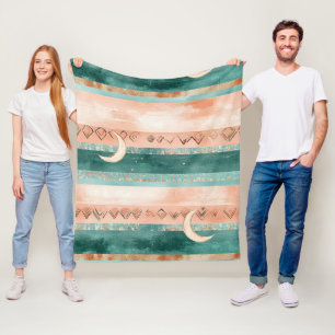 Couverture Polaire Croissant de Lune de Terre pour les passionnés de