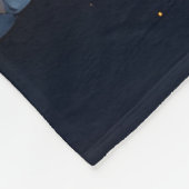 Couverture Polaire Croissant de Lune Doré Décoratif (Coin)