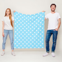 Croix blanche sur le bleu bébé