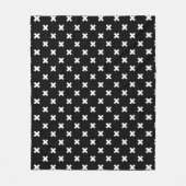 Couverture Polaire Croix blanche sur le noir (Devant)