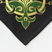 Couverture Polaire Croix celtique irlandaise/croix noire/or/verte (Coin)
