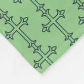 Couverture Polaire Croix chrétienne typique (Coin)