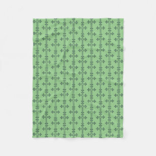 Couverture Polaire Croix chrétienne typique