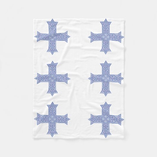 Couverture Polaire Croix copte (Devant)