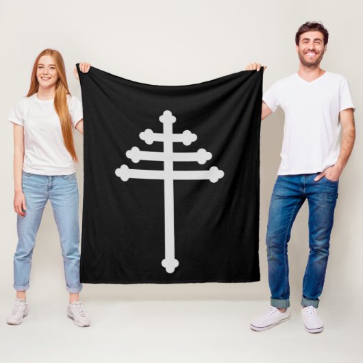 Couverture Polaire Croix de l'Église orthodoxe maronite (En situation)