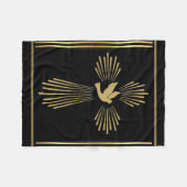 Couverture Polaire "Croix du Saint-Esprit d'or" (Devant (Horizontal))