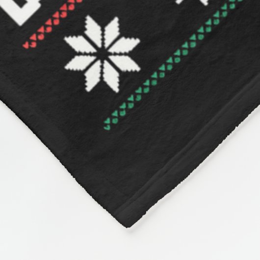 Couverture Polaire Crossed Arms Cat Funny Christmas Ugly Sweater Long (Coin)